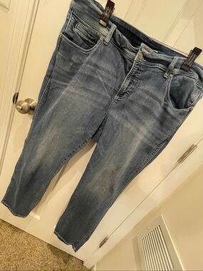 INC International Concepts INC Denim Boyfriend Jeans 20W Blue Medium Wash Stretc